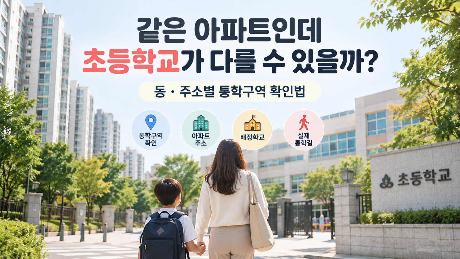 같은 아파트인데 초등학교가 다를 수 있을까?｜이사 전 통학구역 확인법